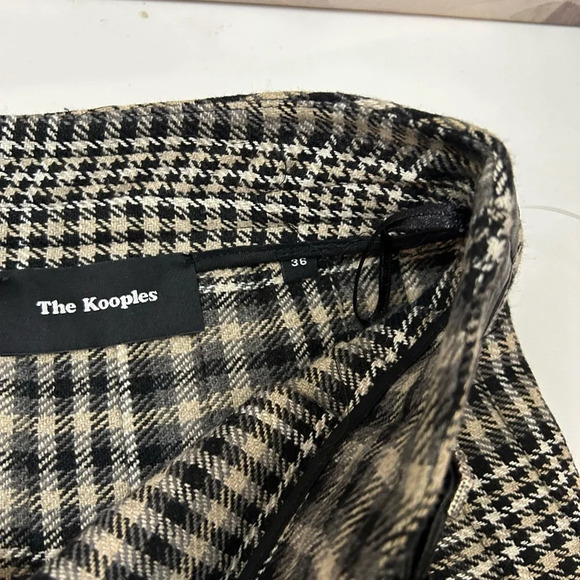 The Kooples Black and White Plaid Skirt - Picture 3 of 5